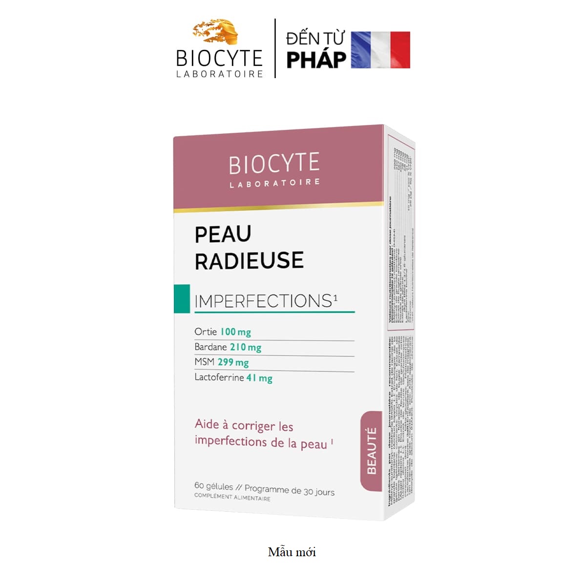 B07 – Peau Radieuse Beauté – Viên uống giúp giảm mụn
