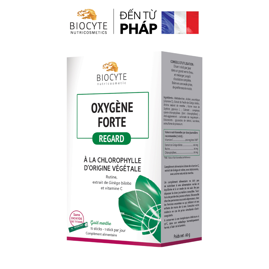 B06 – Oxygène Forte – Bột diệp lục kết hợp Gingko và Vitamin C
