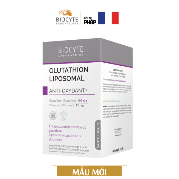 B19 - Glutathion Liposomal - hộp lớn 90 viên