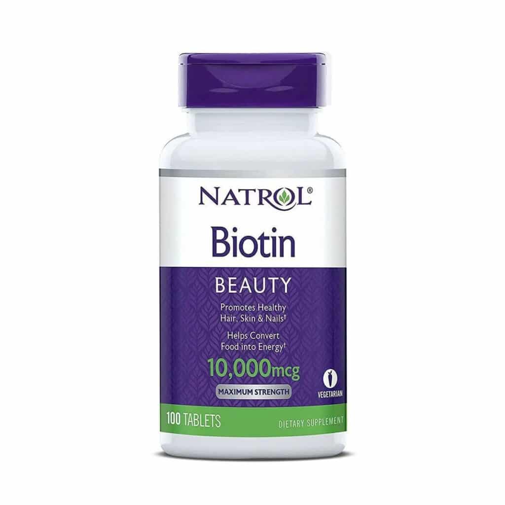 Viên uống giảm rụng tóc Natrol Biotin 1000mcg