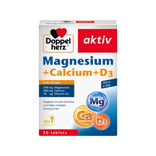 Viên uống hỗ trợ xương khớp Doppelherz Aktiv Magnesium Calcium D3