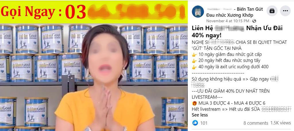 Lợi dụng kênh bán hàng trực tuyến và danh tiếng của người nổi tiếng