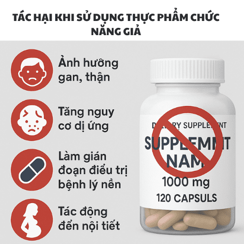 Thực Phẩm Chức Năng Giả Ảnh Hưởng Đến Quá Trình Điều Trị Bệnh
