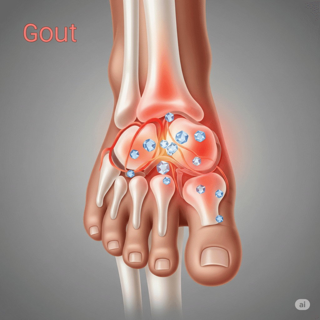 Bệnh Gout - Các Bệnh Về Khớp Khi Trời Lạnh Thường Gặp Nhất