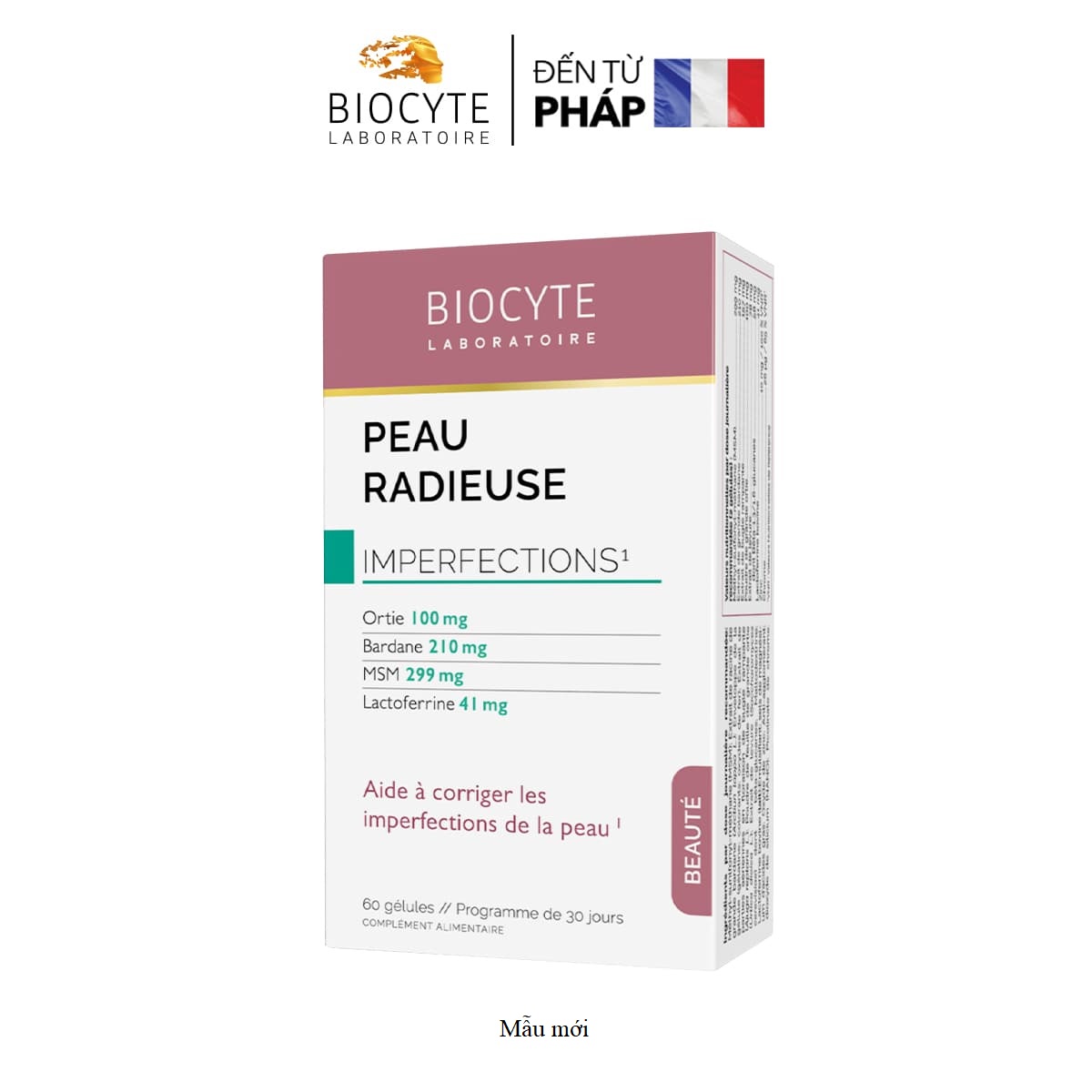 Thực phẩm bảo vệ sức khỏe Peau Radieuse Beauté (Hộp 60 viên)
