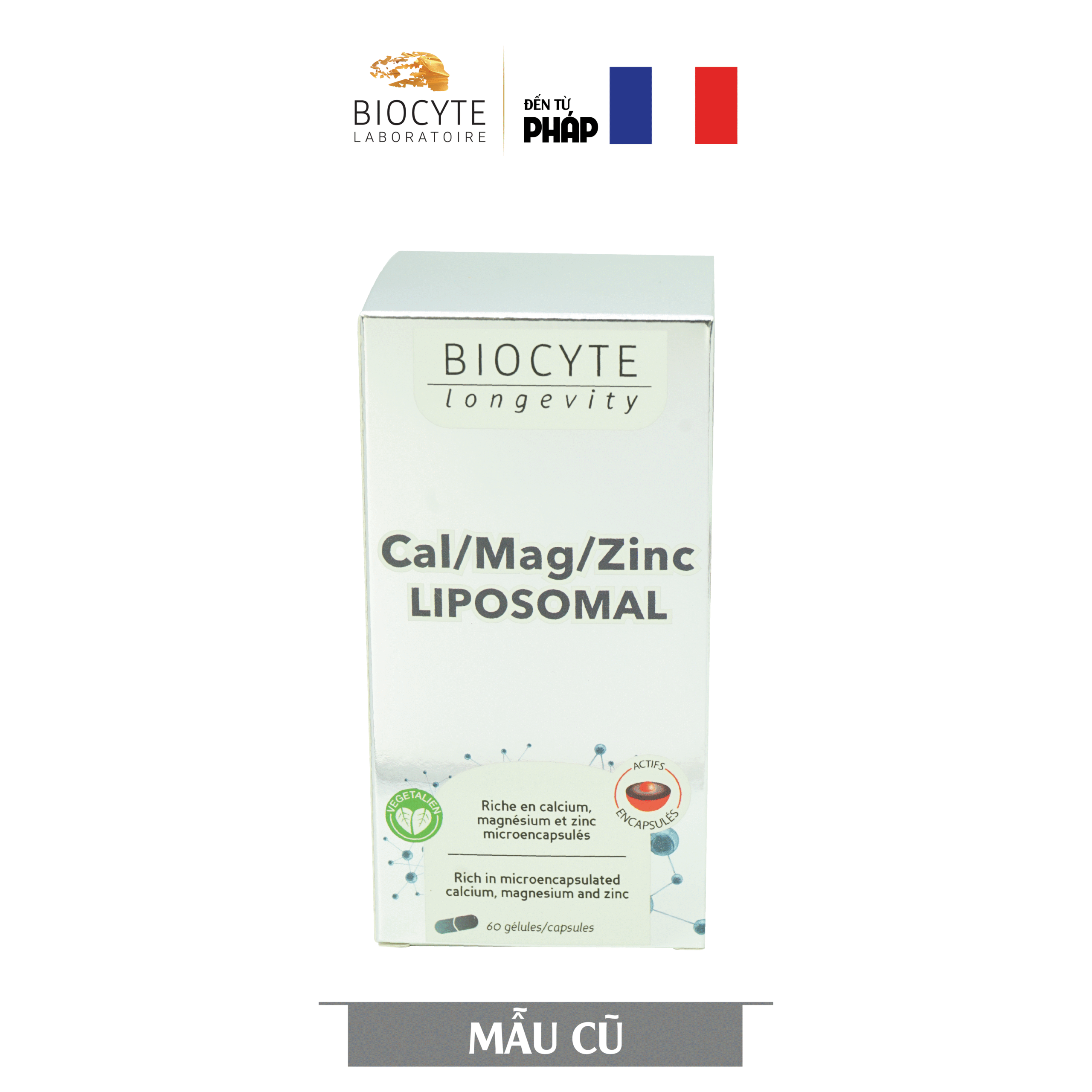 Thực phẩm bảo vệ sức khỏe Cal/Mag/Zinc Liposomal (Hộp 60 viên)