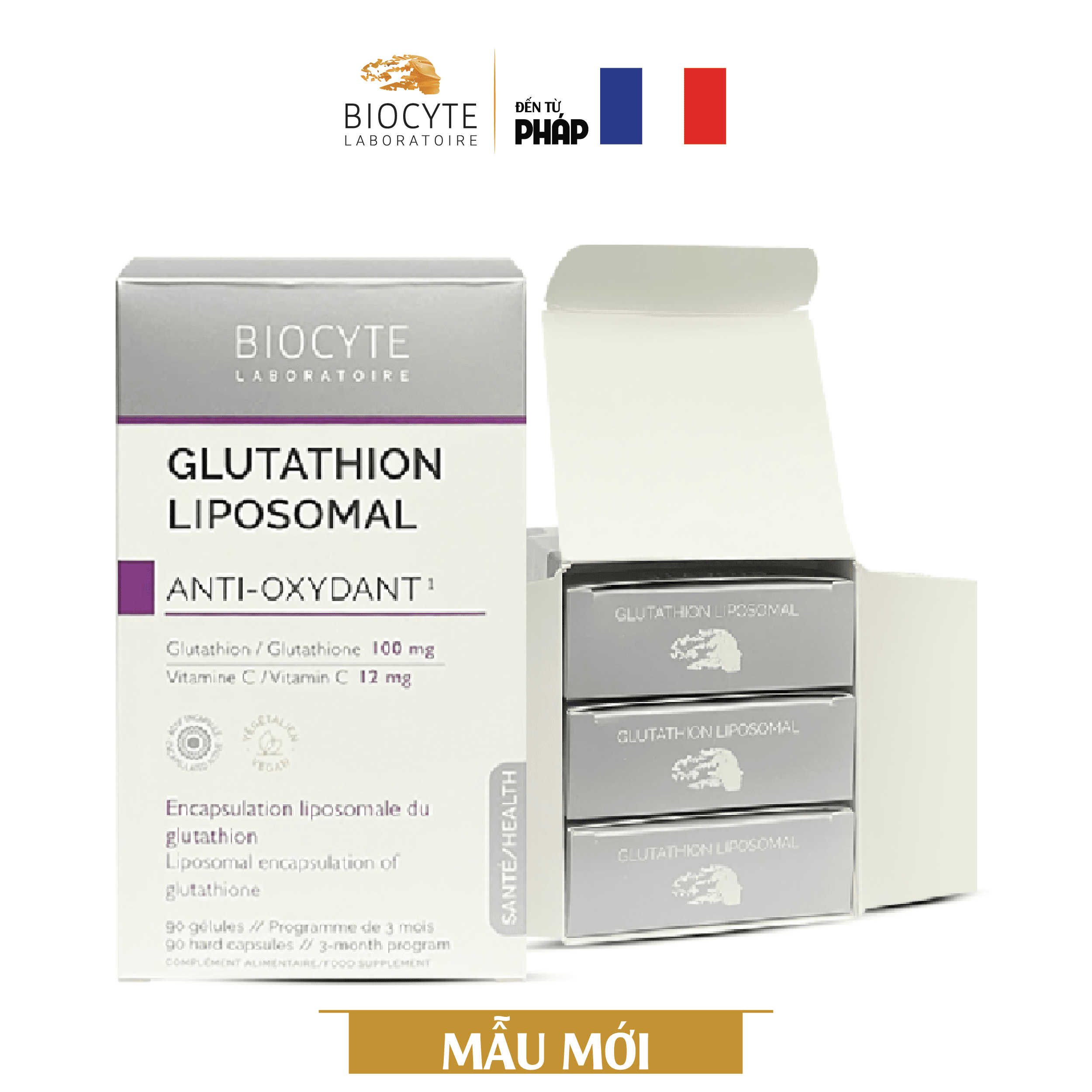 Thực phẩm bảo vệ sức khỏe Glutathion Liposomal Combo (Bộ 3 hộp)